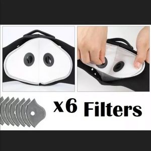 X6 double valve face mask filters! Only filters